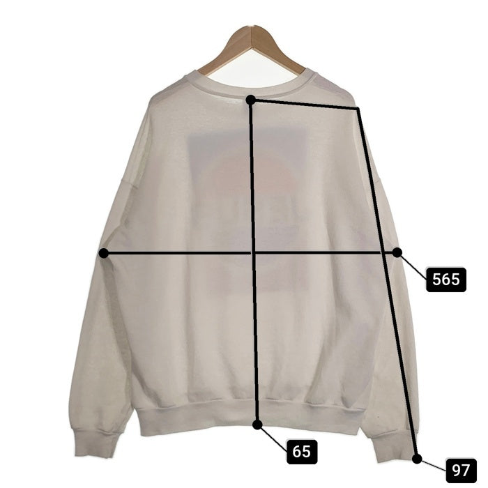 80`s JESUS ジーザス ペプシパロディ プリントクルーネックスウェットトレーナー ホワイト JERZEES USA製 やや薄手 Size XL 福生店