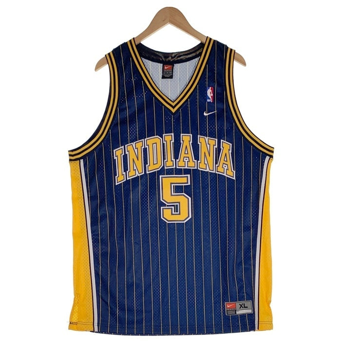 NIKE ナイキ NBA Indiana Pacers インディアナ・ペイサーズ Jalen Rose ジェイレンローズ タンクトップ ネイビー イエロー Size XL 福生店
