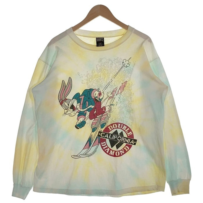 90's Bugs Bunny バッグス・バニー プリント ロングスリーブTシャツ タイダイ 1997コピーライト USA製 Size L 福生店