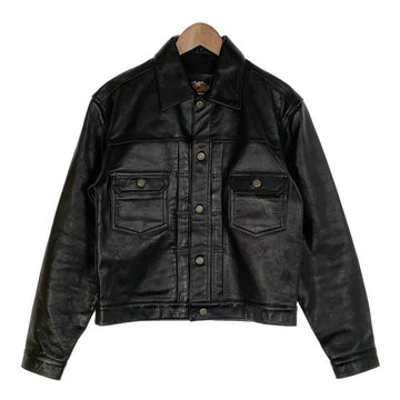 HARLEY-DAVIDSON ハーレーダビッドソン レザー トラッカージャケット ブラック 40132 Size L 福生店