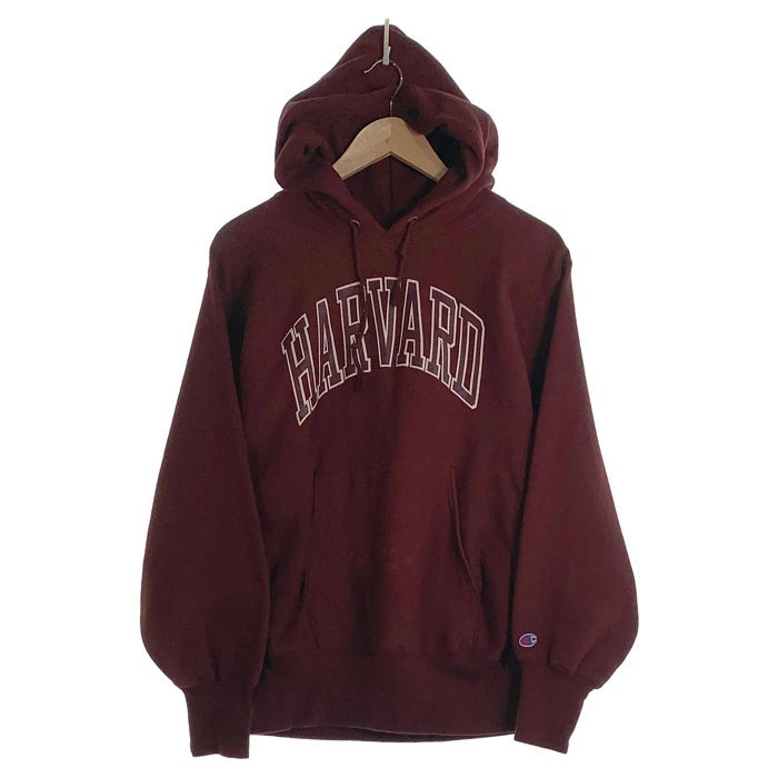 80's Champion チャンピオン REVERSE WEAVE リバースウィーブ HARVARD ハーバード大学 トリコタグ プリントタグ プルオーバー パーカー フーディー バーガンディー USA製 Size M 福生店