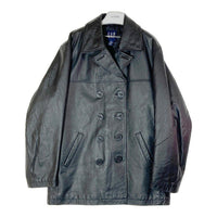 OLD GAP オールドギャップ レザージャケット Pコート 90-00s 112980-00-6 ブラック sizeM 瑞穂店