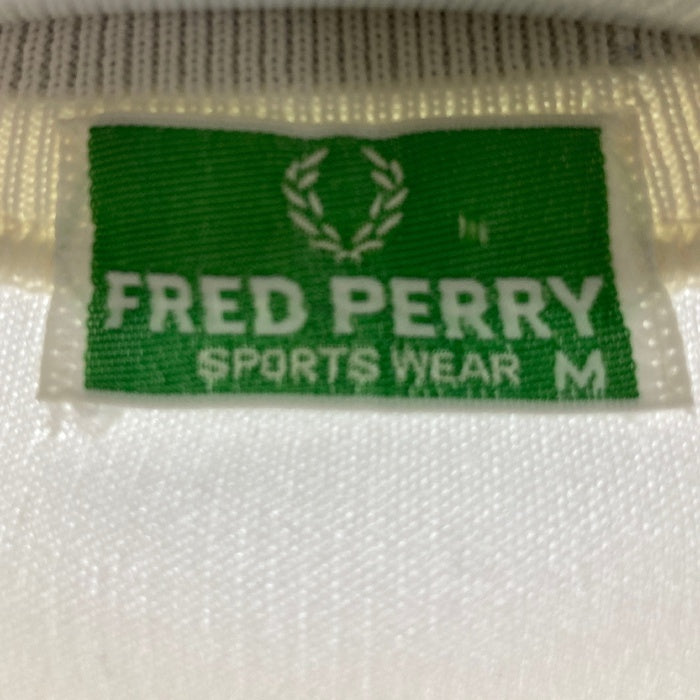 FRED PERRY フレッドペリー 80s ヒットユニオン製 刺繍ロゴ トラックジャケット ホワイト sizeM 瑞穂店