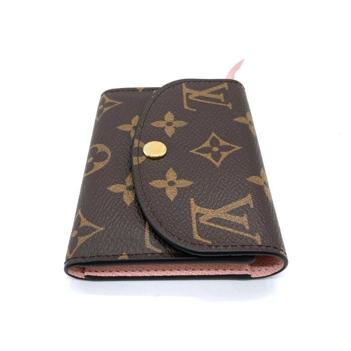 LOUIS VUITTON ルイヴィトン モノグラム ポルトモネ ロザリ ローズ バレリーヌ 財布 小銭入れ カード ブラウン ICチップ M62361 瑞穂店
