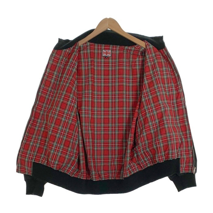 RALEIGH ラリー RED MOTEL ”La-Dee-Da La-Dee-Da” HARRINGTON JACKET ジップアップ ハリントンジャケット ブラック レッド 22R-37 Size S RALEIGH ラリー RED MOTEL ”La-Dee-Da La-Dee-Da” HARRINGTON JACKET