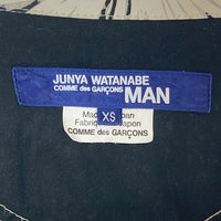 JUNYA WATANABE COMME des GARCONS MAN ジュンヤワタナベ コムデギャルソンマン WS-B016 AD2016 キュプラ×レーヨン 猫目ボタン オープンカラー アロハシャツ ブラック sizeXS 瑞穂店