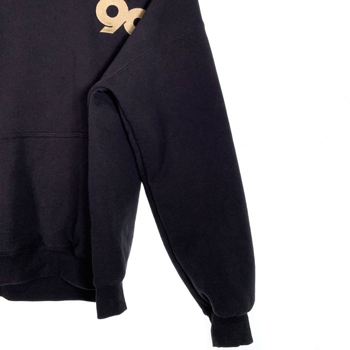 9090 ナインティナインティ 90 Logo Original Hoodie プルオーバーフーディー パーカー ロゴ刺繡 ネイビー NN1831 Size L 福生店
