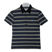 BURBERRY BLACK LABEL バーバリーブラックレーベル コットンボーダーポロシャツ ブラック BMV03-901-09 Size 1 瑞穂店