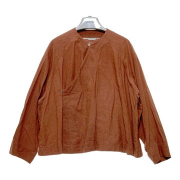 ARTS&SCIENCE アーツアンドサイエンス リネン ブラウス シャツ ブラウン 長袖 0241-L2089-1030 Size 1 瑞穂店