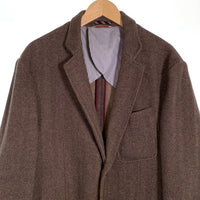 Brooks Brothers ブルックスブラザーズ コットンフランネル ヘリンボーン 2Bテーラードジャケット ブラウン エルボーパッチ Size L 福生店