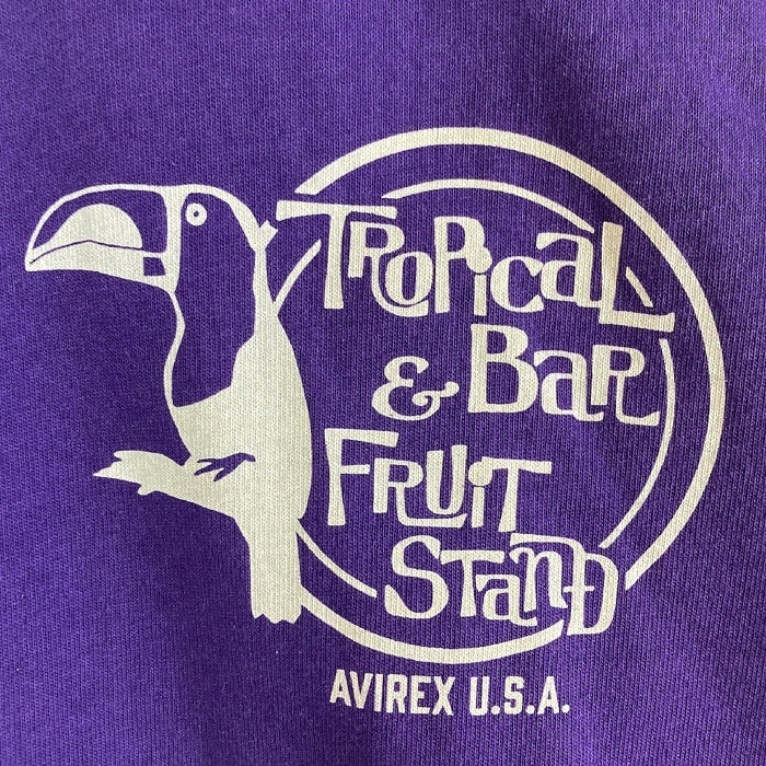 AVIREX アヴィレックス 783-4134033 BIKINI COUNTY COCKTAIL ビキニ カウンティ カクテル Tシャツ パープル sizeXL 瑞穂店