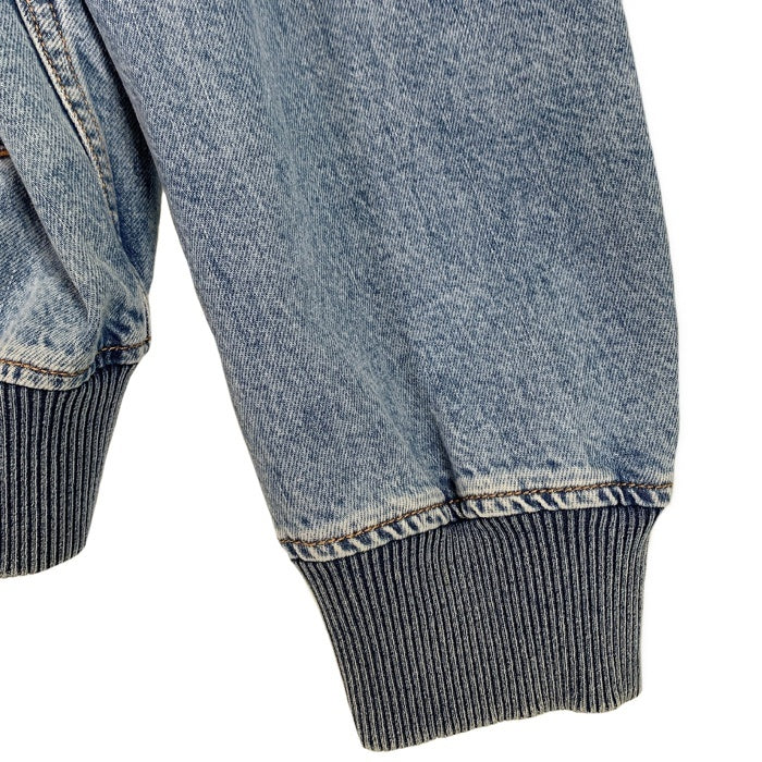 DIESEL ディーゼル D-VINZ Bomber Jacket デニム ボンバージャケット リブブルゾン ライトブルー 大谷サテンワッペンカスタム品 Size L 福生店