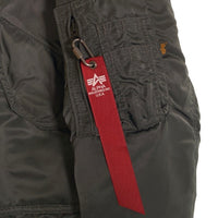 ALPHA アルファ CWU-45/P ナイロン フライトジャケット オリーブ 8405-00-1001-1519 USA製 Size XL 福生店