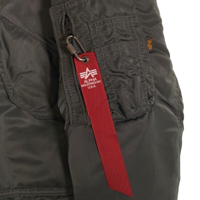 ALPHA アルファ CWU-45/P ナイロン フライトジャケット オリーブ 8405-00-1001-1519 USA製 Size XL 福生店