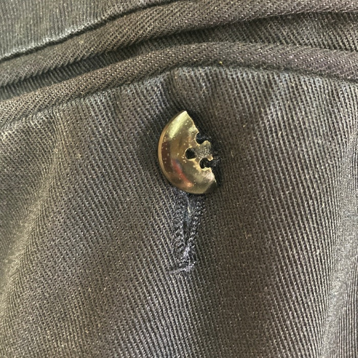CHAPS RALPH LAUREN チャップスラルフローレン レーヨン混 ツータックチノパンツ ネイビー size34 瑞穂店