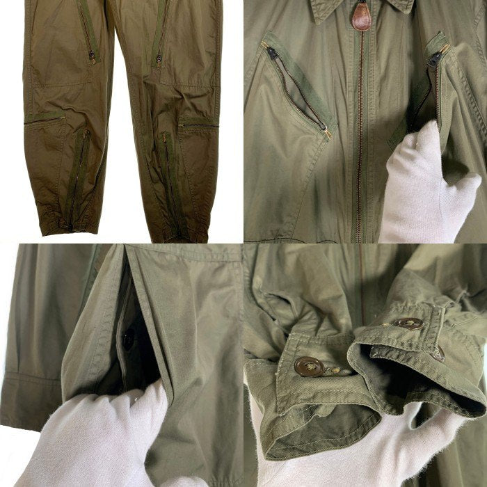40's U.S.陸軍航空隊 L-1 フライトスーツ ギャバジン生地 サイズMR 40's USAAF 米陸軍航空隊 TYPE K-1 FLIGHT SUIT フライトスーツ