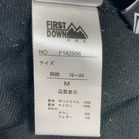 FIRST DOWN ファーストダウン Stretch Light Down Pants ストレッチライトダウンパンツ ネイビー F142506 Size M 瑞穂店