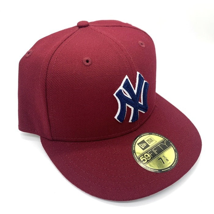 NEW ERA ニューエラ THE CAP ザ キャップ 別注 59FIFTY Chain Stitch SSNL New York Yankees ニューヨーク ヤンキース ベースボールキャップ 刺繡ロゴ レッド Size 7 5/8 (60.6cm) 福生店
