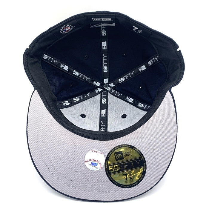 New Era ニューエラ 59FIFTY ニューヨーク・ヤンキース パイピング ベースボールキャップ ネイビー ホワイト Size  7 3/4 (61.5cm) 福生店