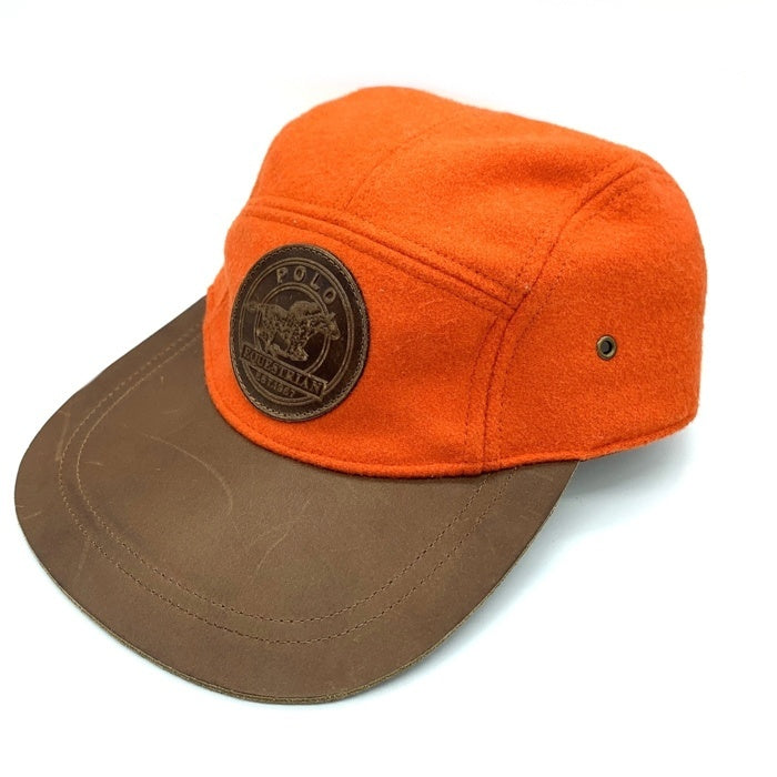 Polo by Ralph Lauren ポロ バイ ラルフローレン レザービル ウールブレンド キャップ オレンジ ブラウン 福生店