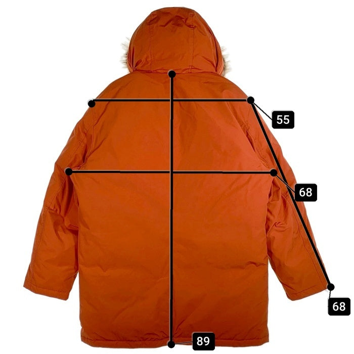 MICHAEL KORS マイケルコース 中綿ジャケット ファー付き オレンジ Size XL 福生店