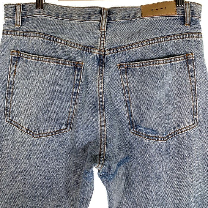 mnml ミニマル B424 Patch Flare Denim パッチワーク フレアデニムパンツ ブルー Size 34 福生店