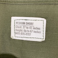 70’s U.S.ARMY 米軍 ジャングルファティーグ ミリタリージャケット オリーブ 8405-935-4707 70年会計 1 Size M-S 福生店