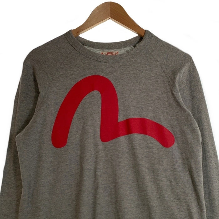 EVISU エヴィス カモメプリント ロングスリーブ ロンT 長袖 Tシャツ グレー Size 40 福生店