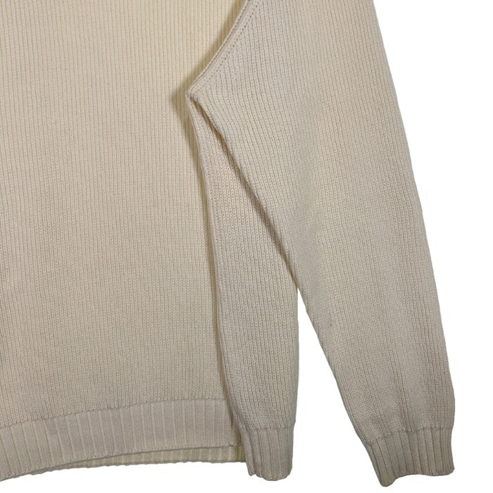 90's Eddie Bauer エディーバウアー コットン クルーネックセーター ホワイト フィリピン製 Size XL 福生店