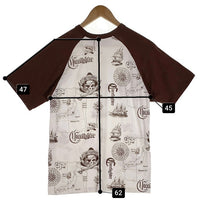 CORE FIGHTER コアファイター ラグランスリーブ マルチプリント Tシャツ ホワイト ブラウン 2 Size M 福生店