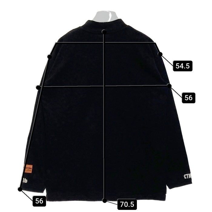 HERON PRESTON ヘロンプレストン モックネック 長袖Tシャツ ブラック sizeM 瑞穂店