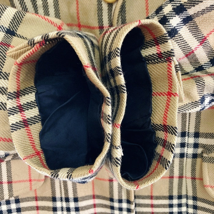 Burberrys OF LONDON BLUE LABEL バーバリーズ オブ ロンドン ブルーレーベル カシミア混 金ボタン テーラードジャケット ブラウン size40 瑞穂店