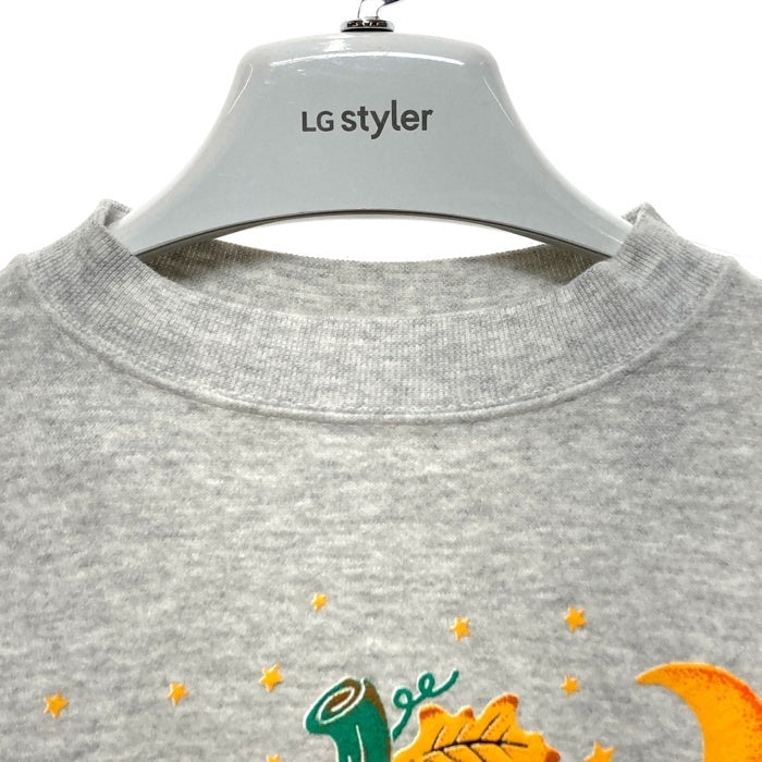 MBC USA製 ハロウィンプリント スウェットトレーナー グレー sizeL 瑞穂店