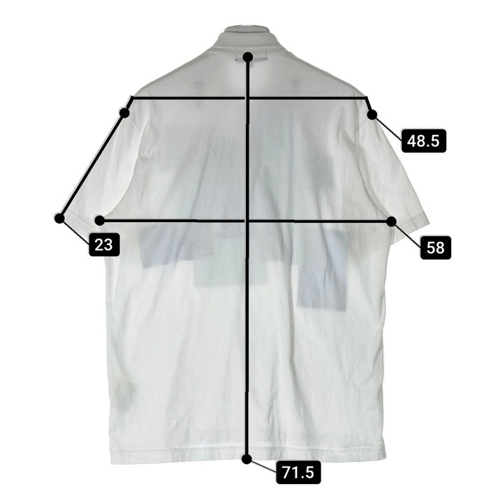 COMME des GARCONS HOMME コムデギャルソンオム HQ-T034 パッチワーク ポロシャツ ホワイト sizeS 瑞穂店
