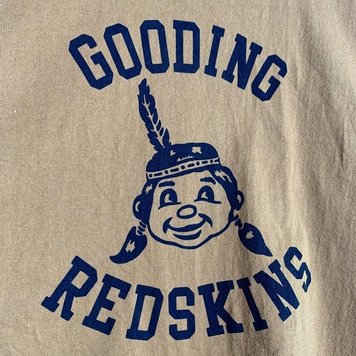 JOE McCOY ジョーマッコイ GOODING REDSKINS プリントTシャツ マスタード Size 38 福生店