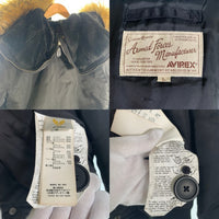 AVIREX アヴィレックス N-2B 中綿 ミリタリー フライトジャケット ブラック 6152176 Size L 福生店