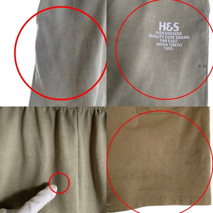 HIDE AND SEEK ハイドアンドシーク 26SS H&S Short コットン イージーショーツ ショートパンツ ベージュ HP-040726 Size L 福生店
