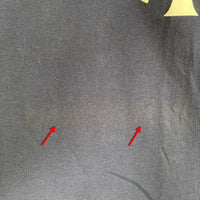 90's majestic マジェスティック  Newyork Yankees ニューヨークヤンキース チームロゴ プリント #7 半袖 Tシャツ ネイビー USA製 Size L相当 福生店