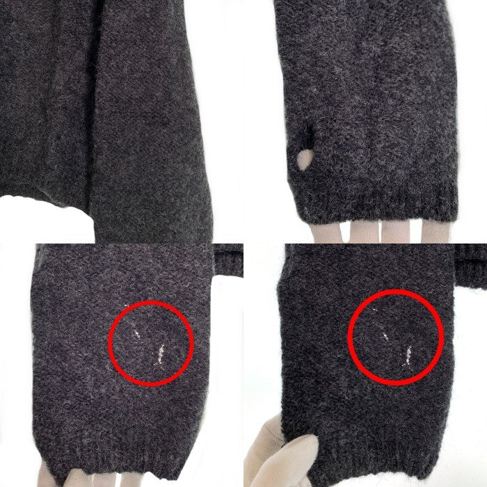 Ordnary Practice ハーフジップ アクリルニットセーター チャコールグレー Size S 福生店