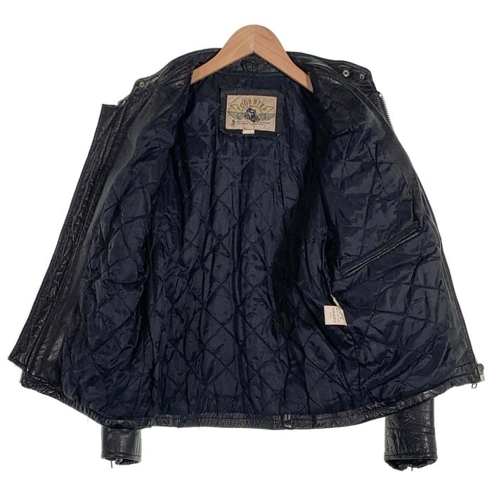 FOORSTEP フールステップ レザー シングル ライダース ジャケット ブラック 1717 Size M 福生店