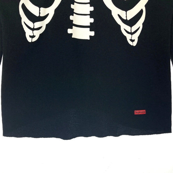 supreme シュプリーム x Hanes ヘインズ 骨サーマル ロングスリーブTシャツ ブラック sizeXL 瑞穂店