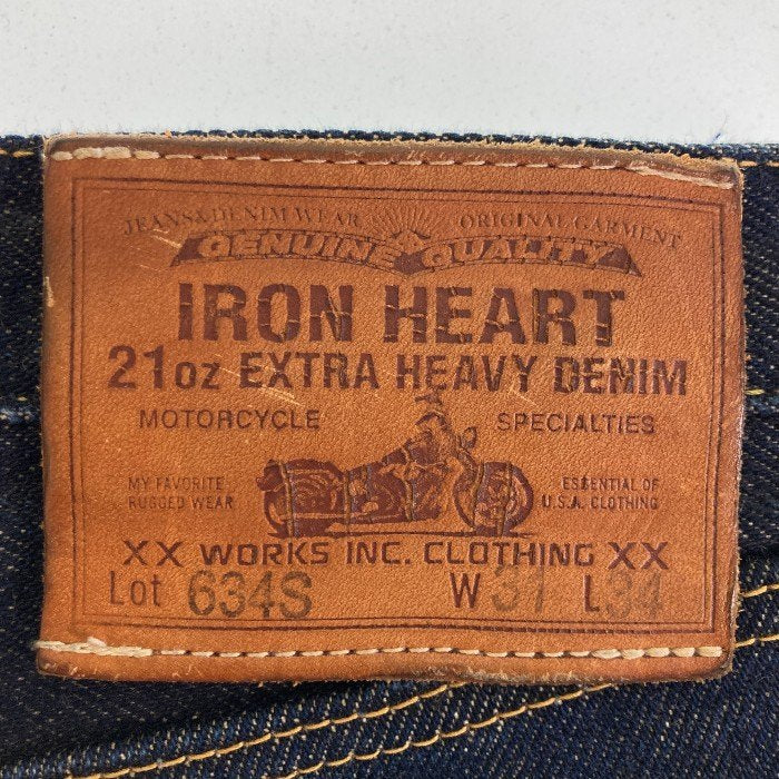 IRON HEART アイアンハート 634s 21oz w33 EXTRA HEAVY DENIM デニムパンツ インディゴ sizeW31 瑞穂店