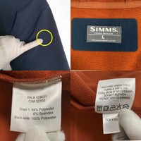 SIMS シムス ローグフーディー ポリエステル ジップアップジャケット ネイビー Size L 福生店