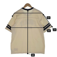 HUF ハフ FUCK IT FOOTBALL SHIRT フットボールシャツ Tシャツ コットン アイボリー KN00498 Size M 福生店