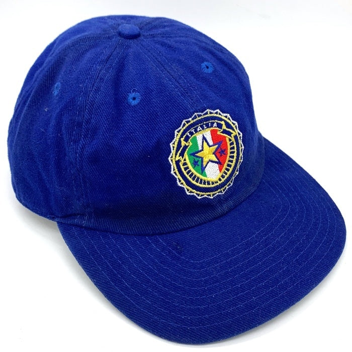 90's NIKE ナイキ イタリア代表 コットン ベースボールキャップ ブルー 台湾製 福生店