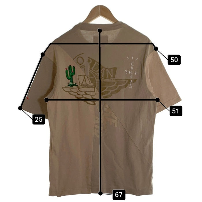 NIKE ナイキ Cactus Jack Travis Scott トラヴィススコット 半袖 Tシャツ ベージュ CW3168-247 Size M 福生店