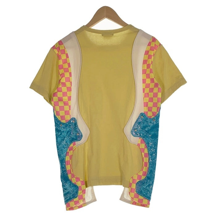 COMME des GARCONS HOMME PLUS コムデギャルソンオムプリュス 18SS 異素材 切替カットソー Tシャツ マルチカラー PA-T019 AD2017 Size S 福生店
