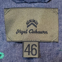 Nigel Cabourn ナイジェルケーボン MEDEICAL SHIRT メディカルシャツ インディゴ 80330010100 Size 46 福生店