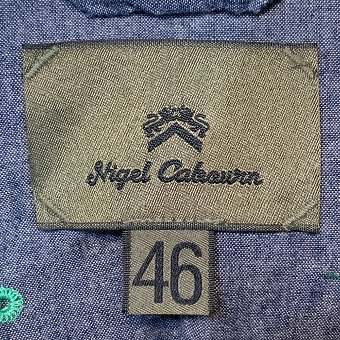 Nigel Cabourn ナイジェルケーボン MEDEICAL SHIRT メディカルシャツ インディゴ 80330010100 Size 46 福生店
