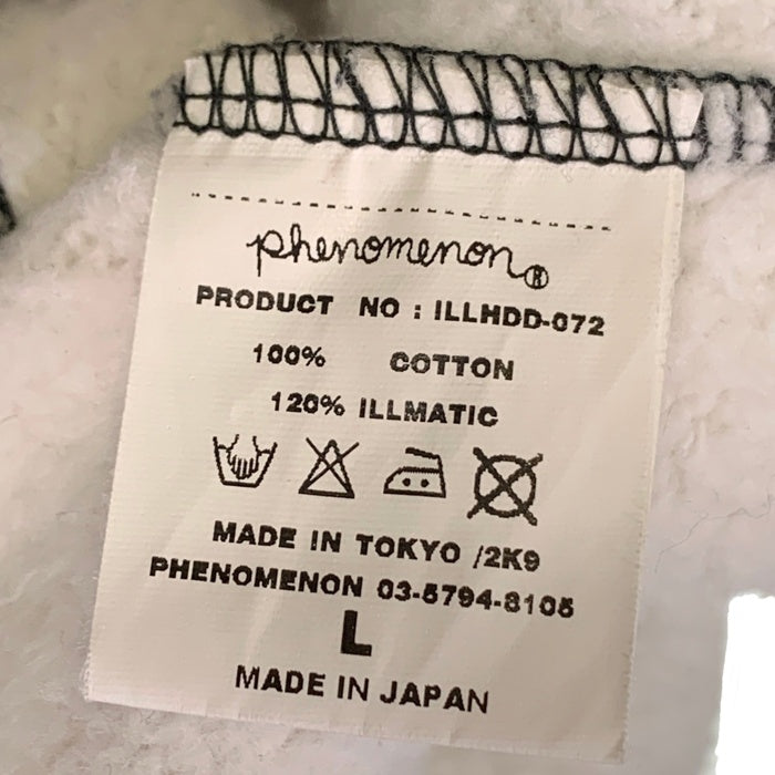 PHENOMENON フェノメノン 総柄 ジップアップ フーディー パーカー マルチカラー Size L 福生店
